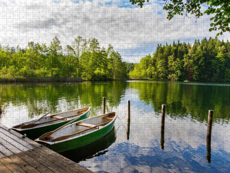 Langbürgner See im Chiemgau - CALVENDO Foto-Puzzle'