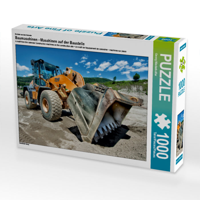 Ein Motiv aus dem Kalender Baumaschinen - Maschinen auf der Baustelle 1000 Teile Puzzle quer - CALVENDO Foto-Puzzle'