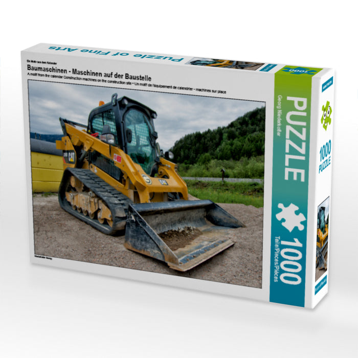 Ein Motiv aus dem Kalender Baumaschinen - Maschinen auf der Baustelle 1000 Teile Puzzle quer - CALVENDO Foto-Puzzle'