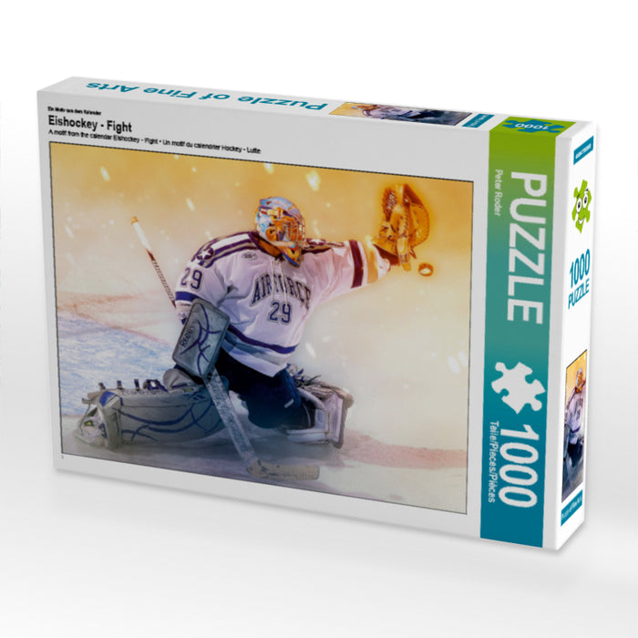 Ice Hockey - Fight - CALVENDO photo puzzle 