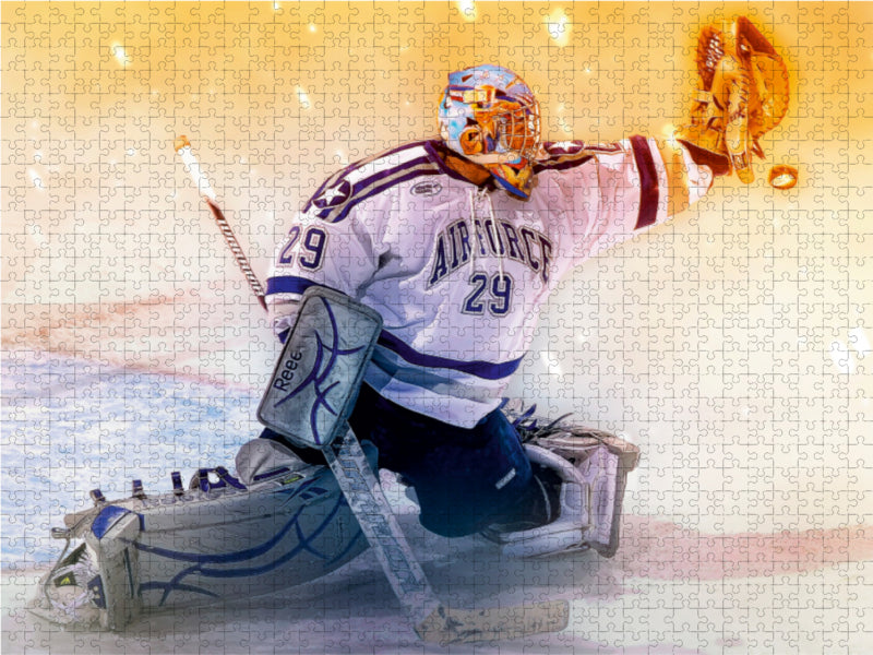 Ice Hockey - Fight - CALVENDO photo puzzle 