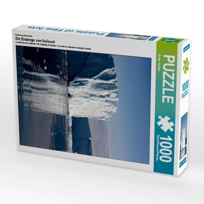 Ein Motiv aus dem Kalender Die Eisberge von Ilulissat 1000 Teile Puzzle hoch - CALVENDO Foto-Puzzle'