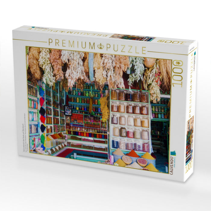 Gewürzstand in den Souks von Marrakesch - CALVENDO Foto-Puzzle'