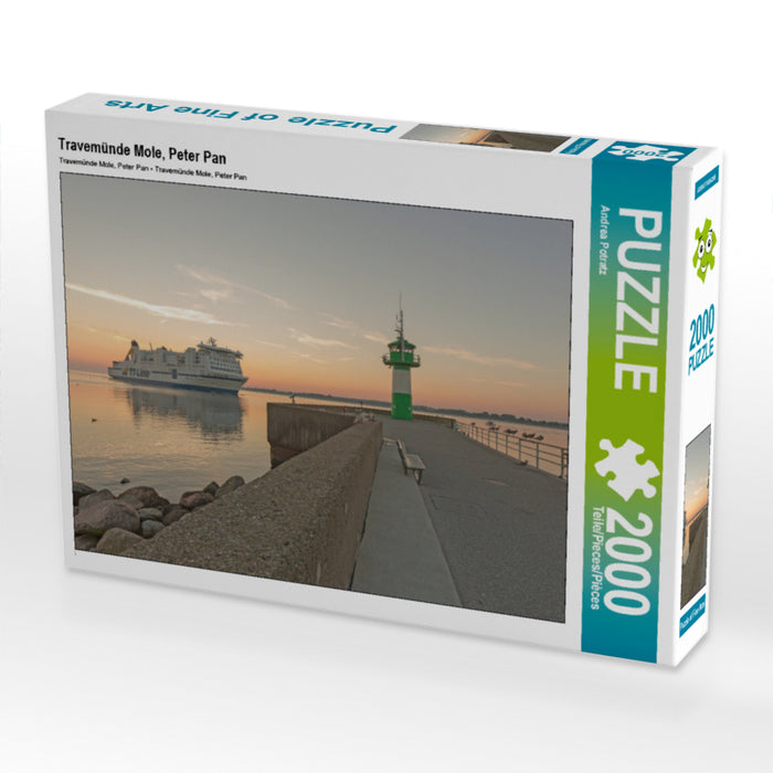 Travemünde Mole, Peter Pan - Puzzle photo CALVENDO 