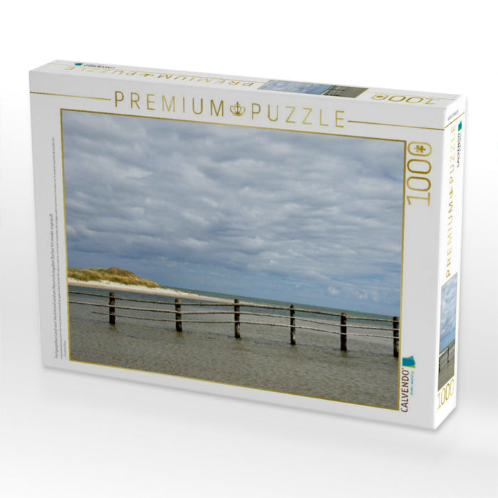 Fortgespültes Land vom Weststrand wird am Naturschutzgebiet Darßer Ort wieder angespült - CALVENDO Foto-Puzzle'
