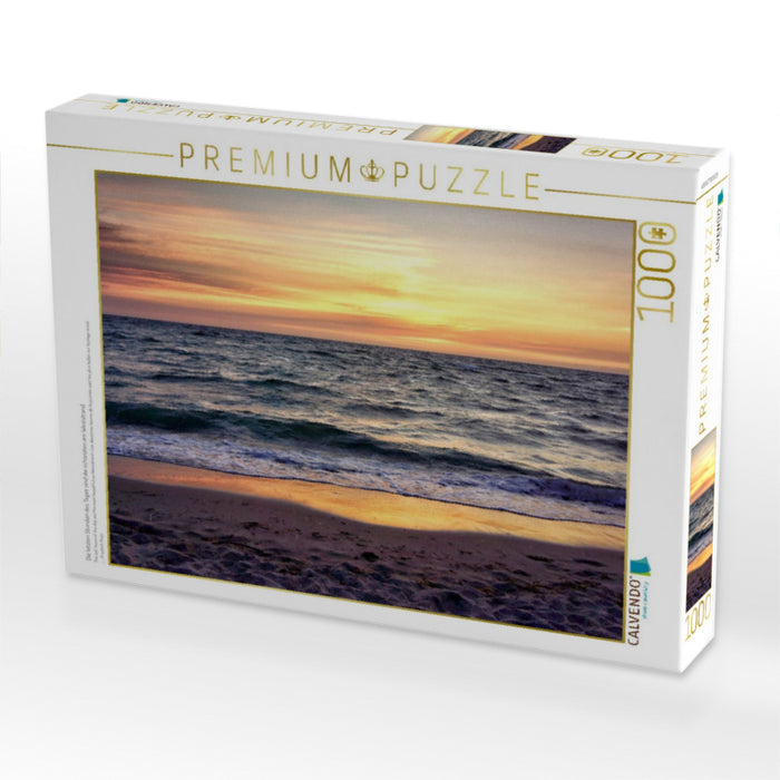 Die letzten Stunden des Tages sind die schönsten am Weststrand - CALVENDO Foto-Puzzle'