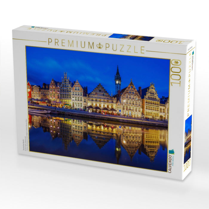 Graslei bei Nacht - CALVENDO Foto-Puzzle'