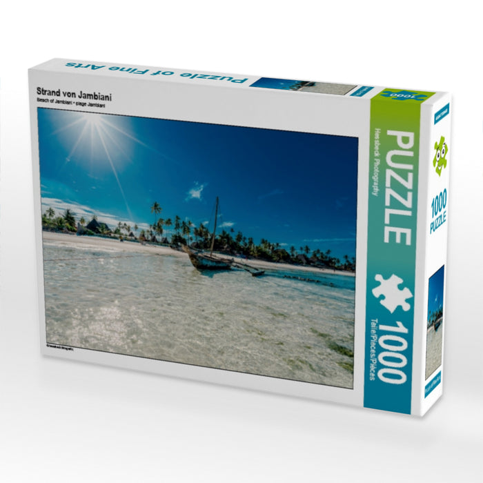 Strand von Jambiani 1000 Teile Puzzle quer - CALVENDO Foto-Puzzle'