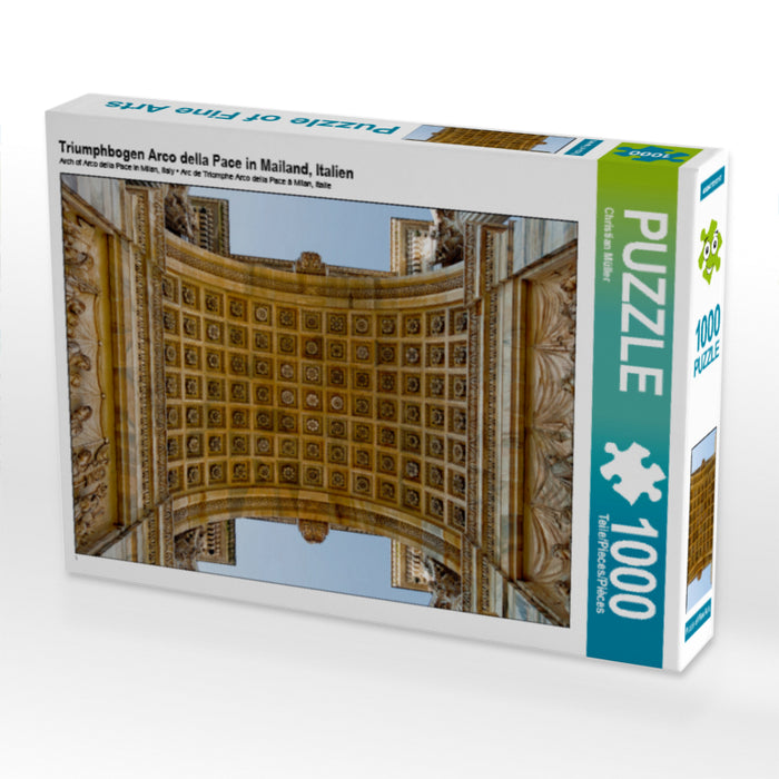Arc de Triomphe Arco della Pace à Milan, Italie - Puzzle photo CALVENDO 