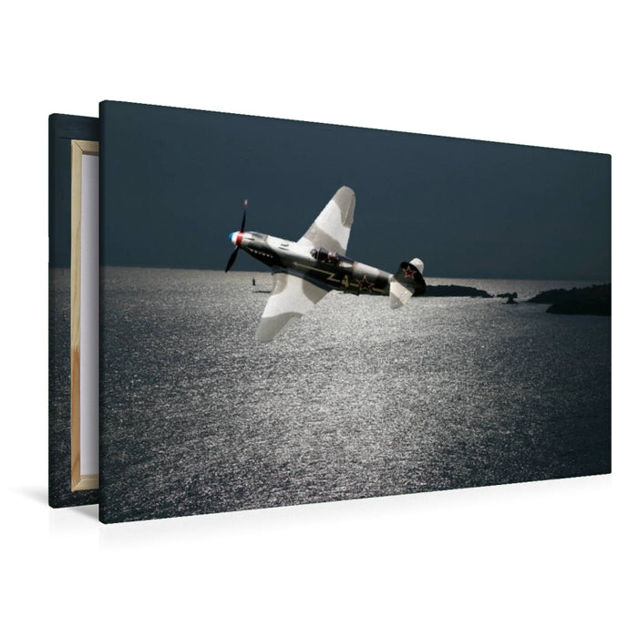 Premium Textil-Leinwand Yakovlev Yak-3