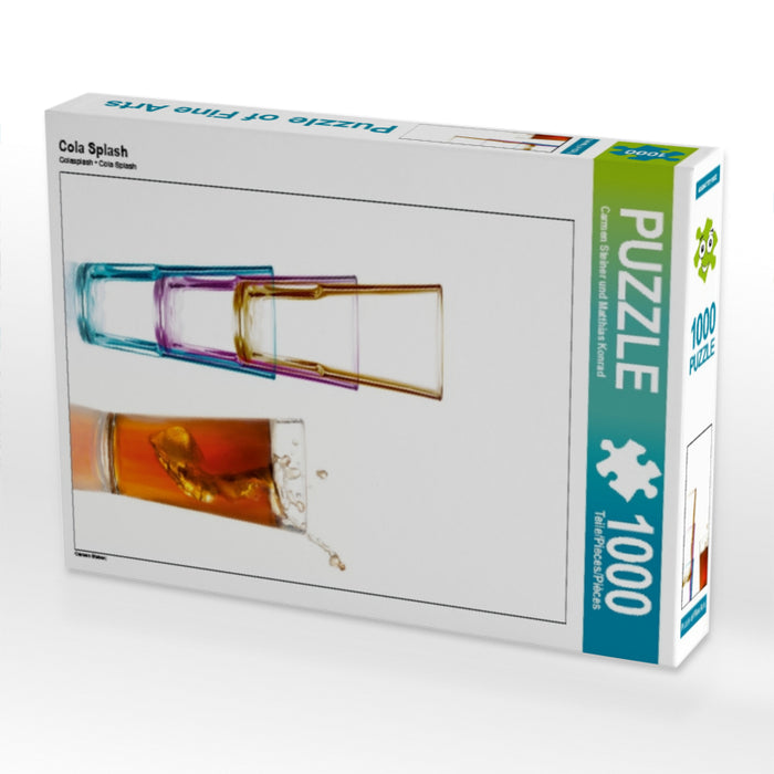 Cola Splash 1000 Teile Puzzle hoch - CALVENDO Foto-Puzzle'