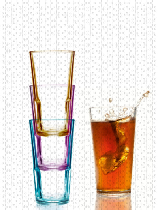 Cola Splash 1000 Teile Puzzle hoch - CALVENDO Foto-Puzzle'