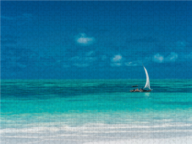 Azurblaues Meer 1000 Teile Puzzle quer - CALVENDO Foto-Puzzle'