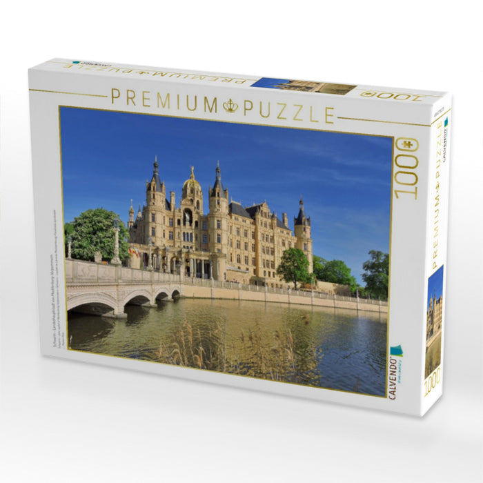 Schwerin - Landeshauptstadt von Mecklenburg-Vorpommern - CALVENDO Foto-Puzzle'