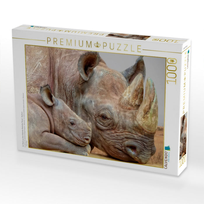 Ein Motiv aus dem Kalender Bedrohte Tierart - Nashorn - CALVENDO Foto-Puzzle'