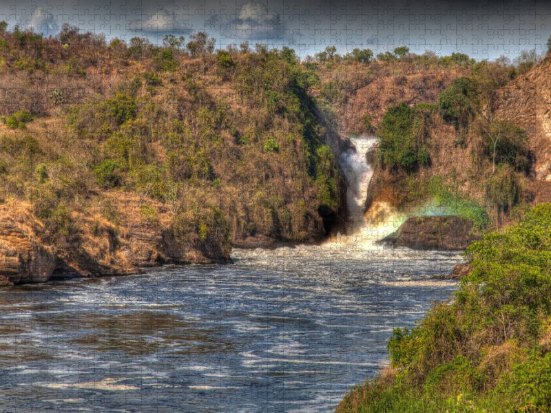 Regenbogen am Murchison Falls - CALVENDO Foto-Puzzle'