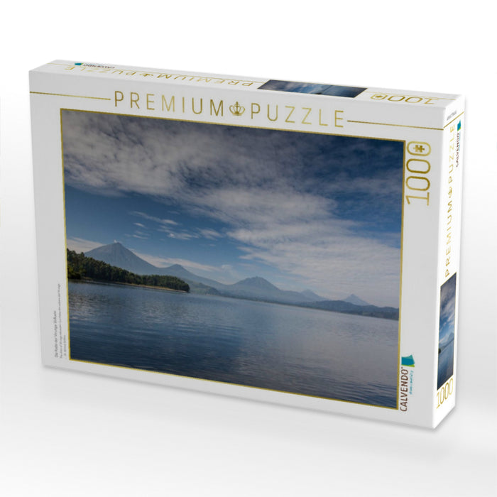 Die Kette der Virunga-Vulkane - CALVENDO Foto-Puzzle'