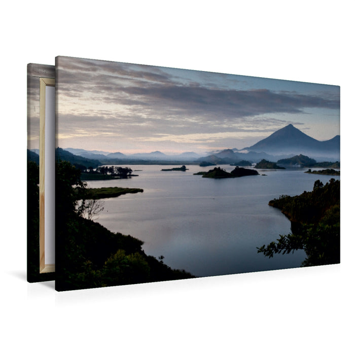 Premium Textil-Leinwand Lake Mutanda