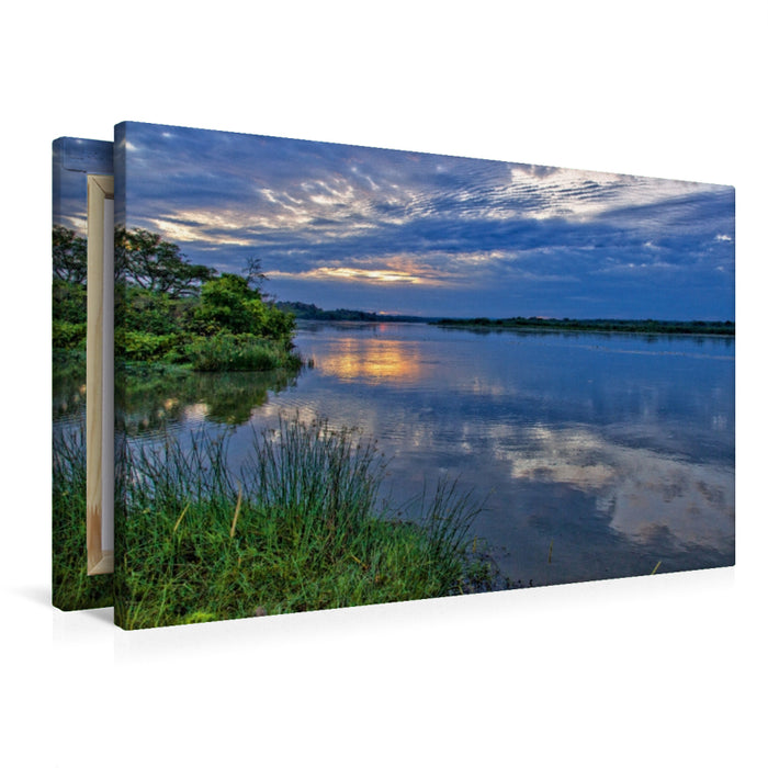 Premium Textil-Leinwand Sonnenaufgang über dem Nil