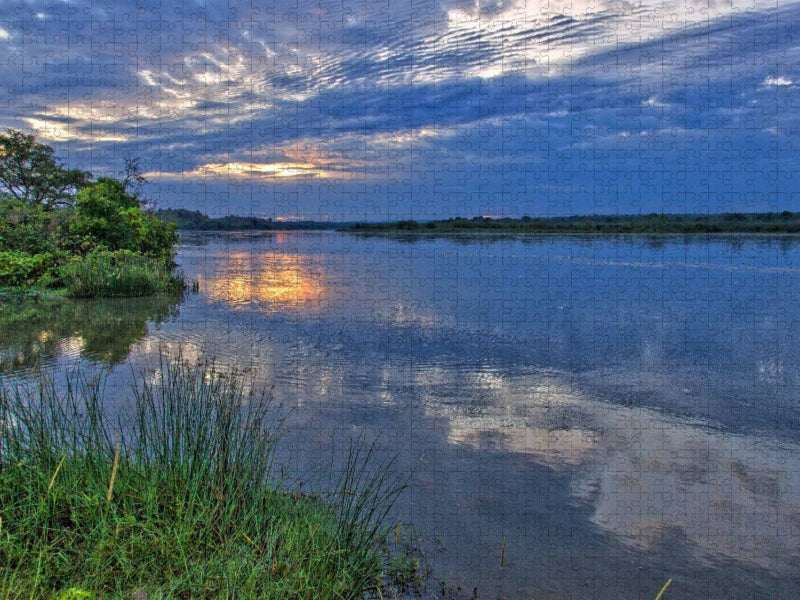 Sonnenaufgang über dem Nil - CALVENDO Foto-Puzzle'