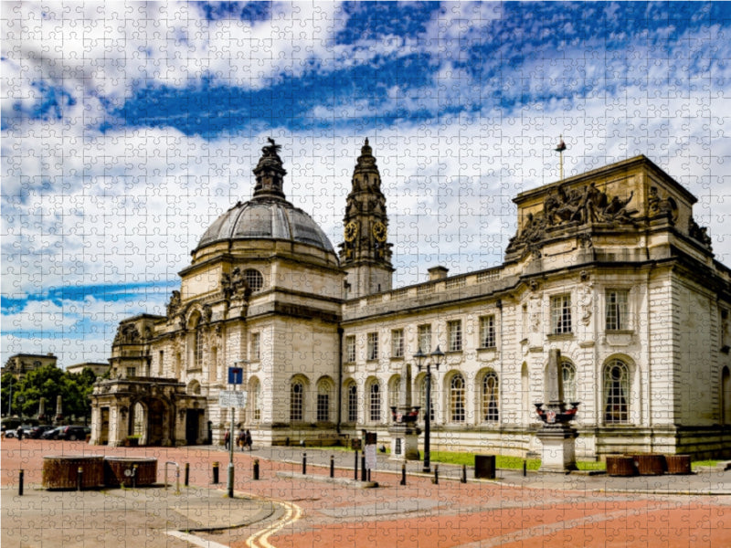 Cardiff: City Hall 1000 Teile Puzzle quer - CALVENDO Foto-Puzzle'