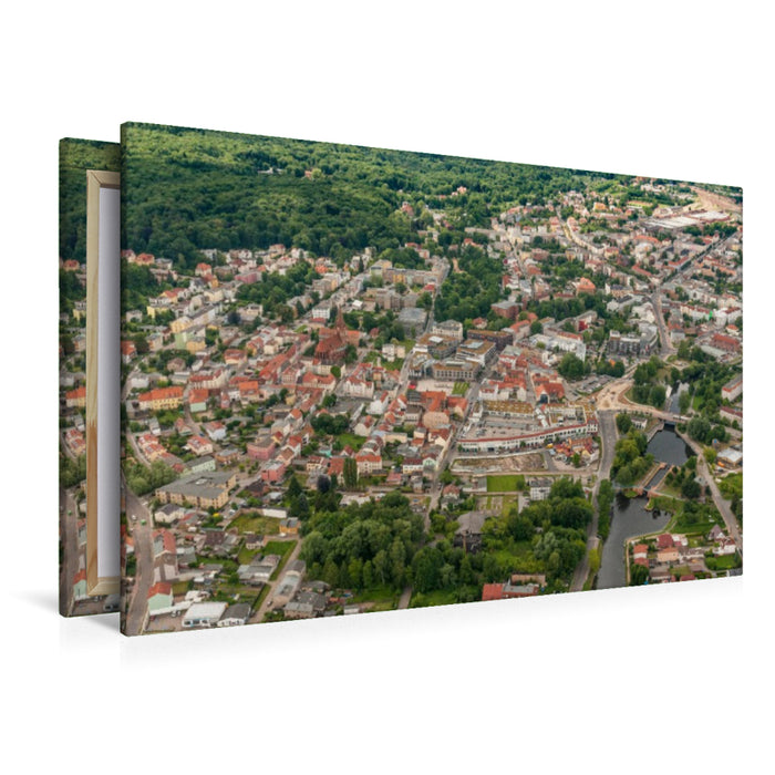 Premium Textil-Leinwand Stadtzentrum
