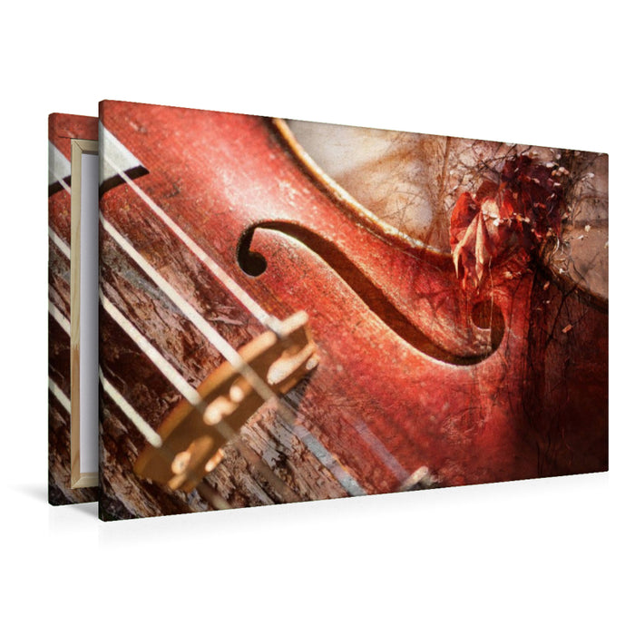 Premium Textil-Leinwand herbstlich