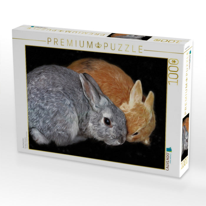 Zwei Kaninchen - CALVENDO Foto-Puzzle'