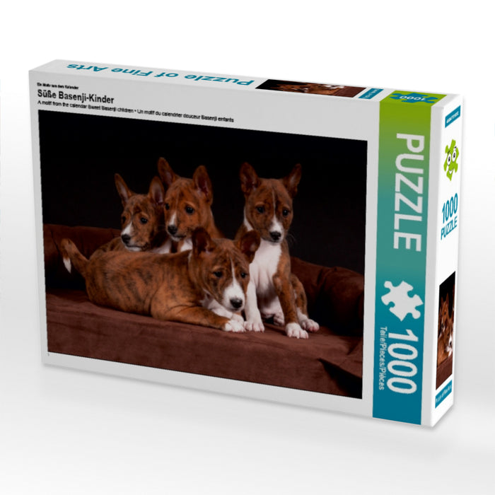 Ein Motiv aus dem Kalender Süße Basenji-Kinder 1000 Teile Puzzle quer - CALVENDO Foto-Puzzle'