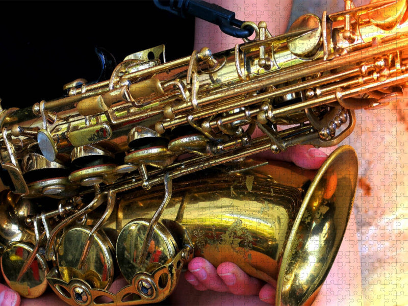 Altsaxophon Closeup - CALVENDO Foto-Puzzle'