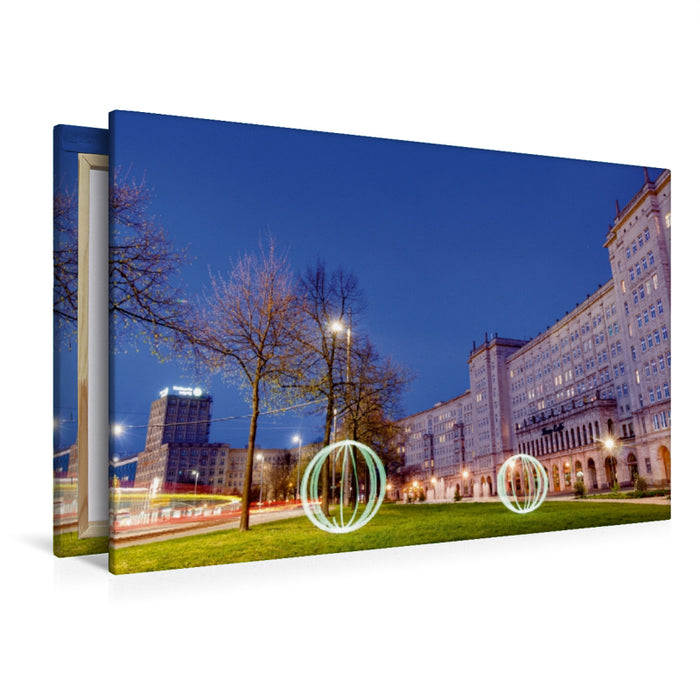 Premium Textil-Leinwand Ringcafé