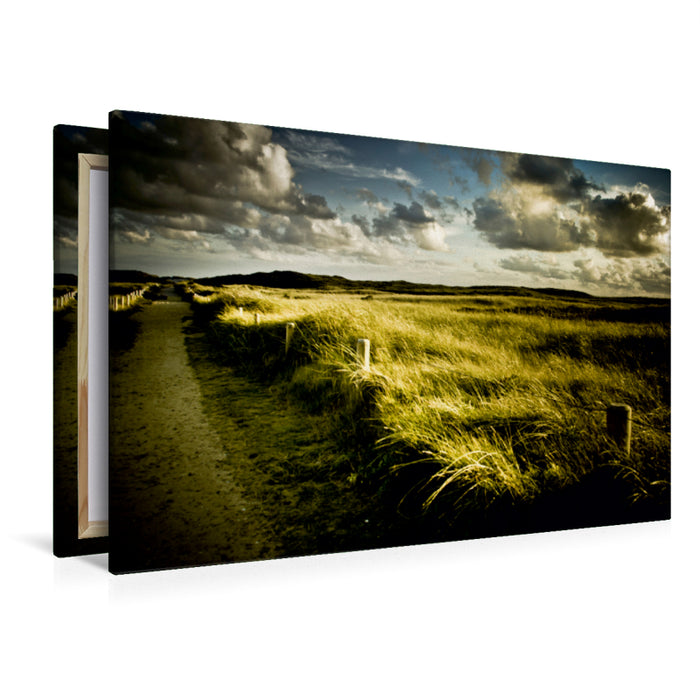 Premium Textil-Leinwand Sylt Sonnenuntergang