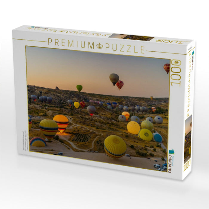 Ballonfahrt im Morgengrauen - CALVENDO Foto-Puzzle'