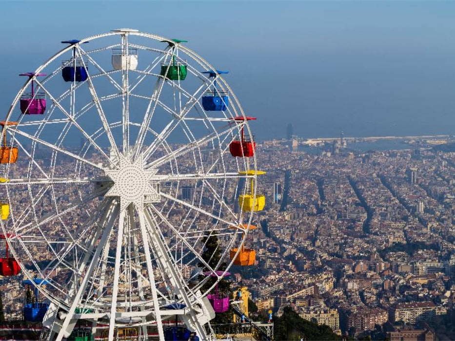 Barcelona mit Riesenrad - CALVENDO Foto-Puzzle'