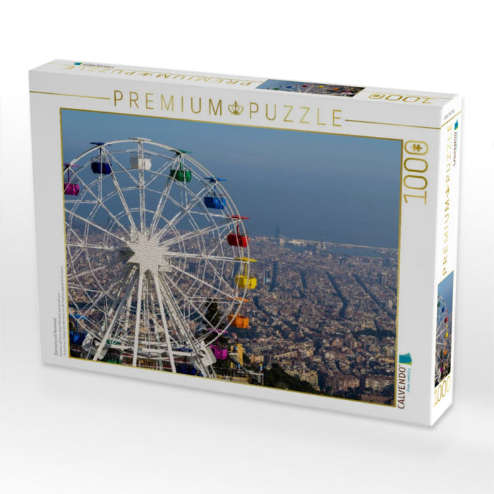Barcelona mit Riesenrad - CALVENDO Foto-Puzzle'