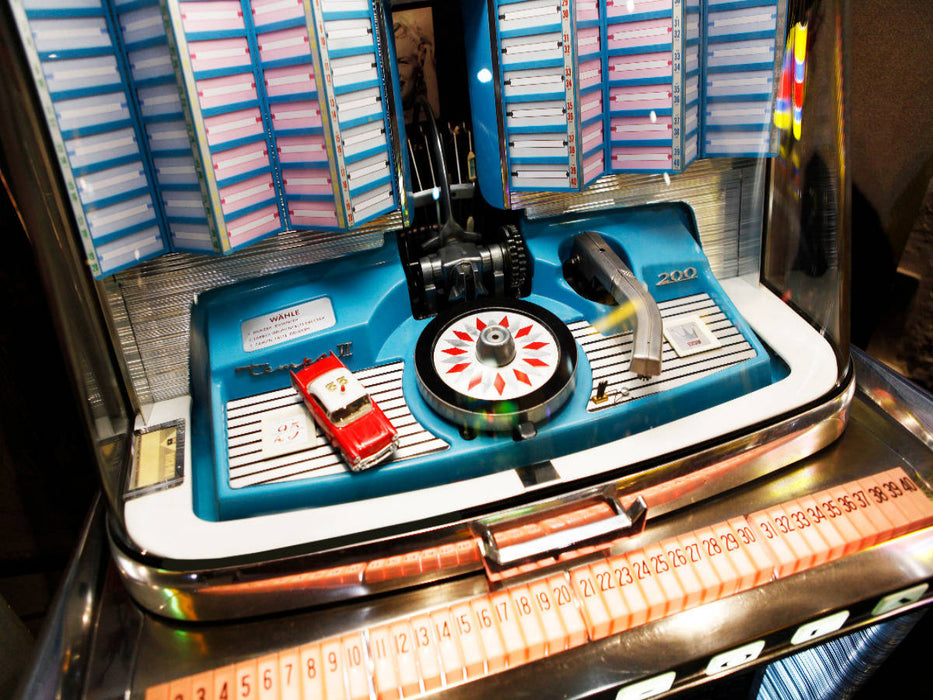 Wurlitzer Jukebox Schallplatten - CALVENDO Foto-Puzzle'