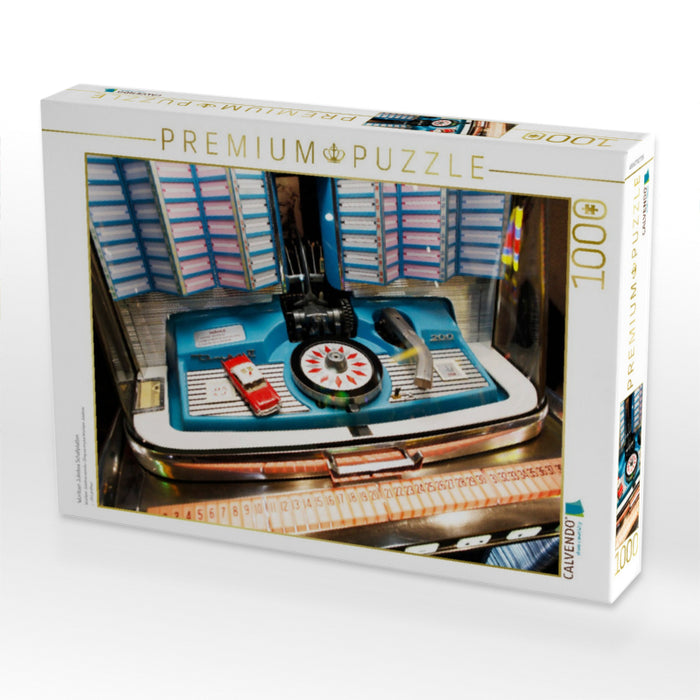 Wurlitzer Jukebox Schallplatten - CALVENDO Foto-Puzzle'