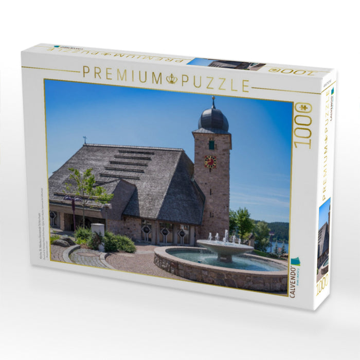 Kirche St. Nikolaus Gemeinde Schluchsee - CALVENDO Foto-Puzzle'