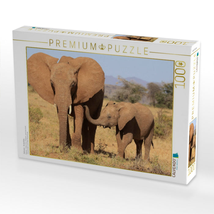 Elefanten - Kinderliebe - CALVENDO Foto-Puzzle'
