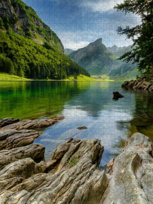 Seealpsee - Appenzeller Land - CALVENDO Foto-Puzzle'