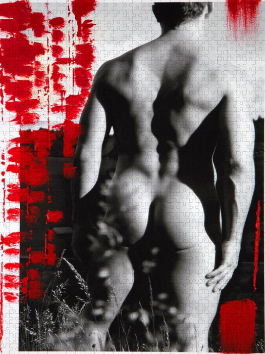 Ein Motiv aus dem Kalender Männer - übermalte Aktfotografien - CALVENDO Foto-Puzzle'
