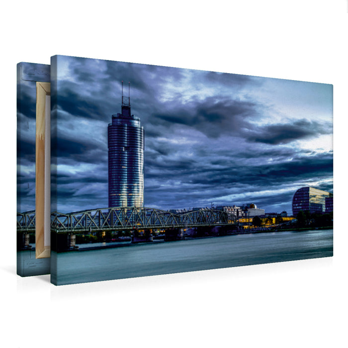 Premium Textil-Leinwand Millenium City