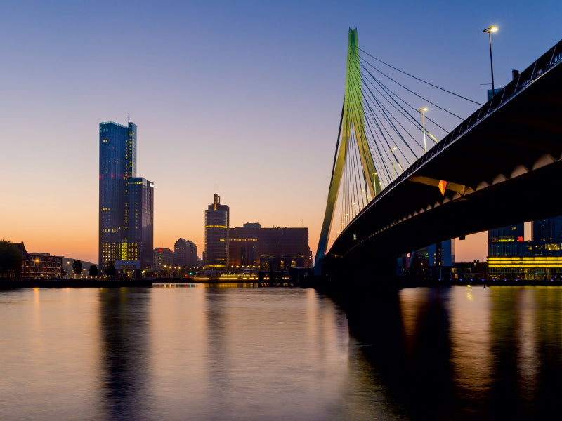 Erasmusbrücke, Rotterdam 1000 Teile Puzzle quer - CALVENDO Foto-Puzzle'