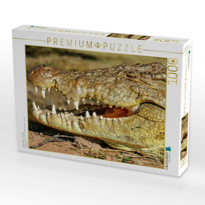 Urzeitreptilien - Krokodil - CALVENDO Foto-Puzzle'