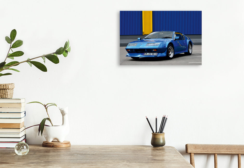 Premium Textil-Leinwand Premium Textil-Leinwand 120 cm x 80 cm quer Ein Motiv aus dem Kalender Renault Alpine A310 V6