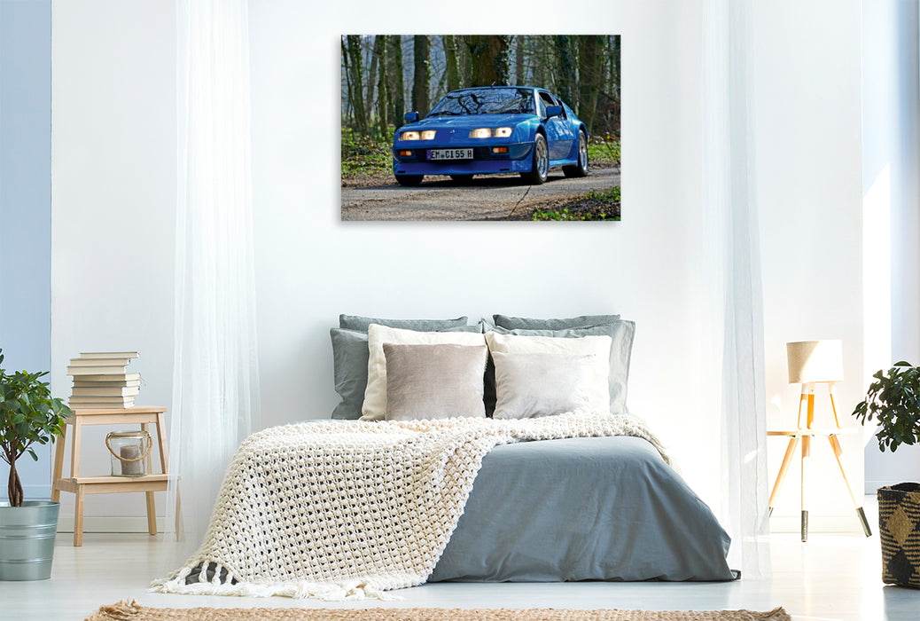 Premium Textil-Leinwand Premium Textil-Leinwand 120 cm x 80 cm quer Ein Motiv aus dem Kalender Renault Alpine A310 V6
