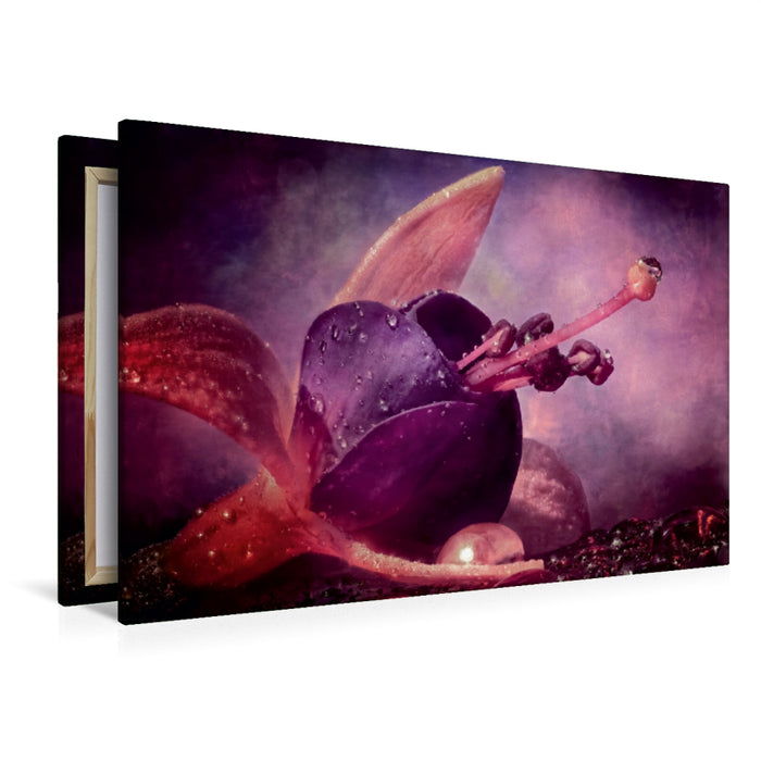Premium Textil-Leinwand Spaceflower