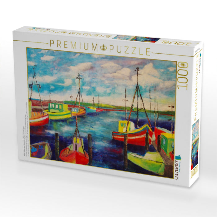 Alter Hafen von Sassnitz auf der Insel Rügen - CALVENDO Foto-Puzzle'