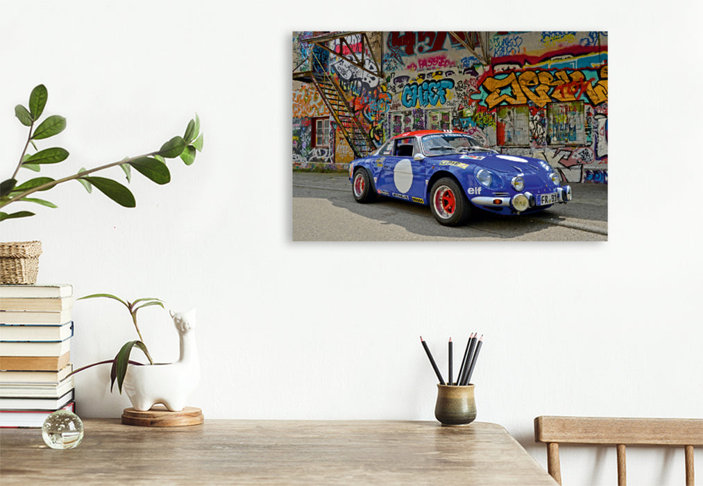 Premium Textil-Leinwand Premium Textil-Leinwand 120 cm x 80 cm quer Ein Motiv aus dem Kalender Renault Alpine A110