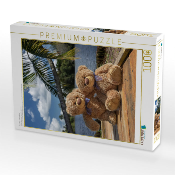 Travelling Teddy in Kuba - CALVENDO Foto-Puzzle'